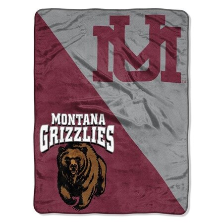 The North West Company The Northwest 1COL-65901-0065-RET Montana Grizzlies Halftone Raschel Blanket 1COL659010065RET